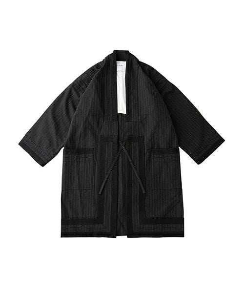 VISVIM RUUNPE COAT PINSTRIPE 羽織り アウター 黒 visvim＞RUUNPE COAT HERRINGBONE | MAKES ONLINE STORE