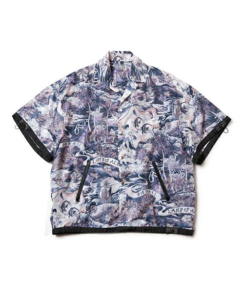 ＜kolor BEACON＞オープンカラーシャツ(22SBM-B04140)