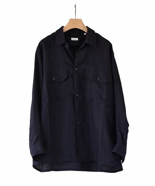 COMOLI＞リネン C.P.Oシャツ（V01-01019） | MAKES ONLINE STORE