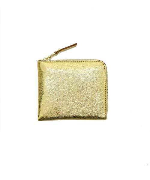 WALLET COMME des GARCONS＞L字型ZIP WALLET GOLD&SILVER | MAKES