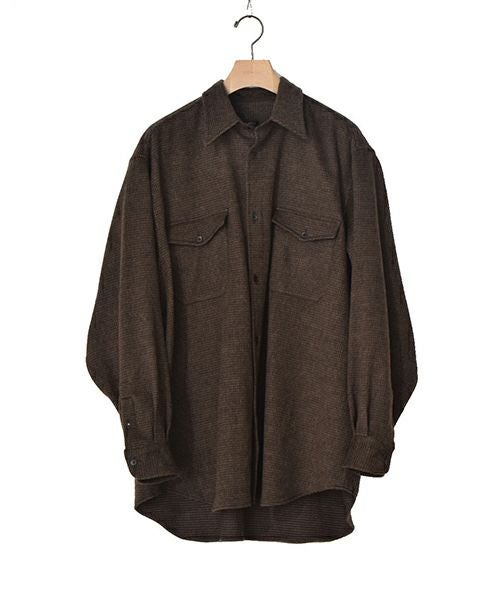 COMOLI＞W/CA ハウンドトゥース CPO （W03-02012） | MAKES ONLINE STORE