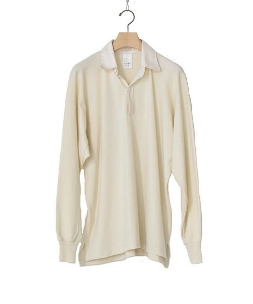 comoli ウールラグビーシャツCOMOLI 22AWWO3-05012 COMOLI＞ウール ラグビーシャツ （W03-05012） | MAKES ONLINE STORE