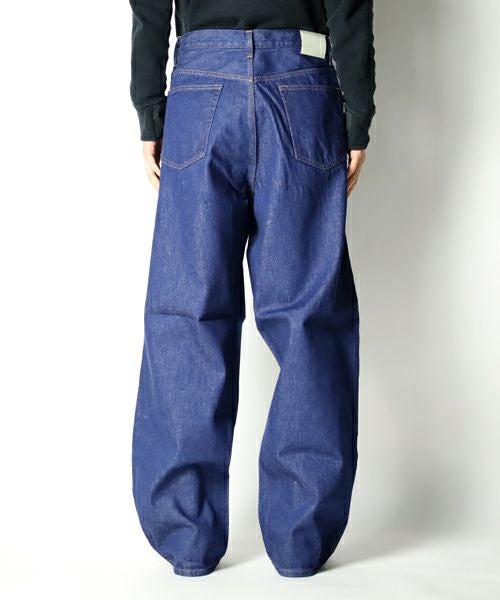 CINOH / チノ | WASHED DENIM WIDE PANTS | インディゴ | レディース