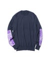 ＜SOPHNET.＞BANDANA SLEEVE PATCHED CREWNECK KNIT