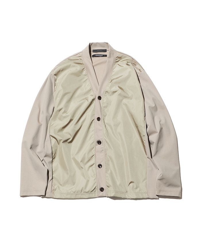 SOPHNET. LIMONTA ナイロン カーディガン L SOPHNET.＞LIMONTA NYLON FRONT PANELED CARDIGAN | MAKES ONLINE STORE
