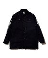 ＜KIDILL＞OVERSIZED DENIM SHIRT - DISTRESSED DENIM