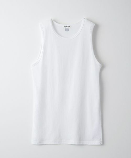 ＜FYNELYNE engineered by LIFiLL＞COTTONY NO SLEEVE ROUND NECK