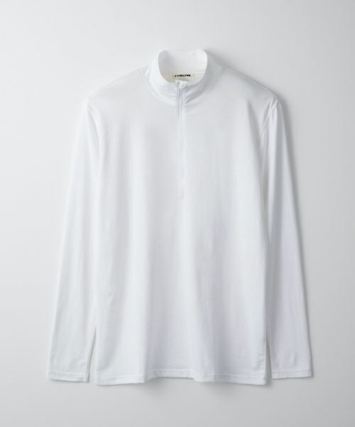 ＜FYNELYNE engineered by LIFiLL＞COTTONY LONG SLEEVE HALF ZIP