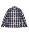 ＜FACETASM＞ZIPPED CHECK SHIRT
