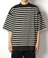 ＜blurhmsROOTSTOCK＞Border Harf-sleeve Tee