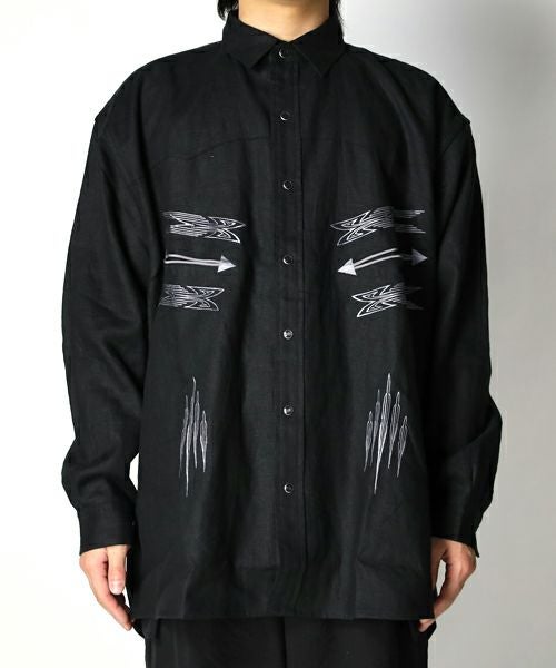 ＜Children of the discordance＞WESTERN EMBROIDED SHIRT