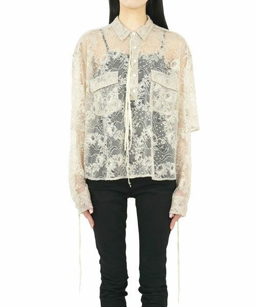 Midorikawa＞LACE PULLOVER SHIRT(MID23SS-SH01) | MAKES ONLINE STORE