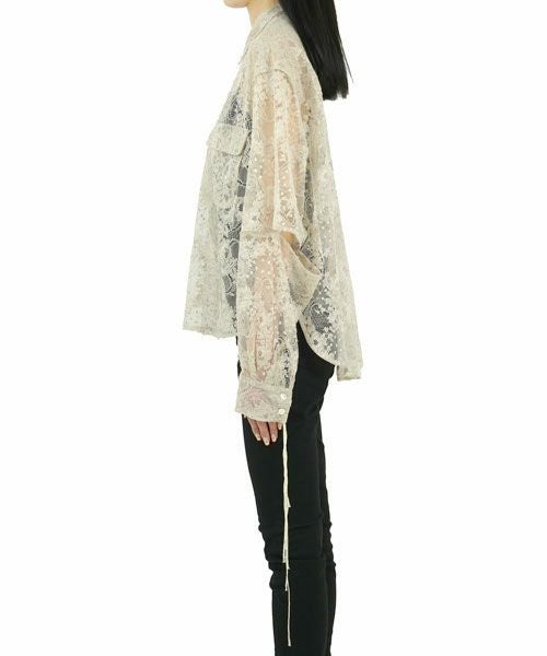 Midorikawa＞LACE PULLOVER SHIRT(MID23SS-SH01) | MAKES ONLINE STORE