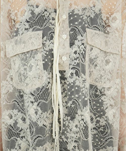 Midorikawa＞LACE PULLOVER SHIRT(MID23SS-SH01) | MAKES ONLINE STORE