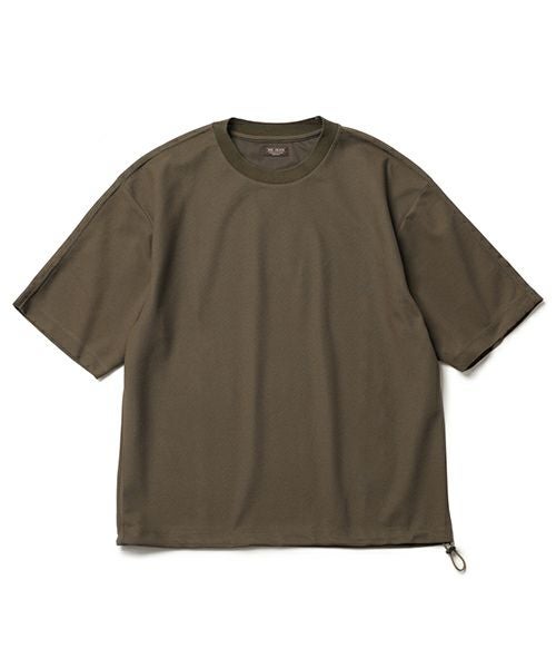 ＜MR.OLIVE＞FIELDSENSOR BIRDSEYE/ADJUSTMENT HEM T-SHIRT