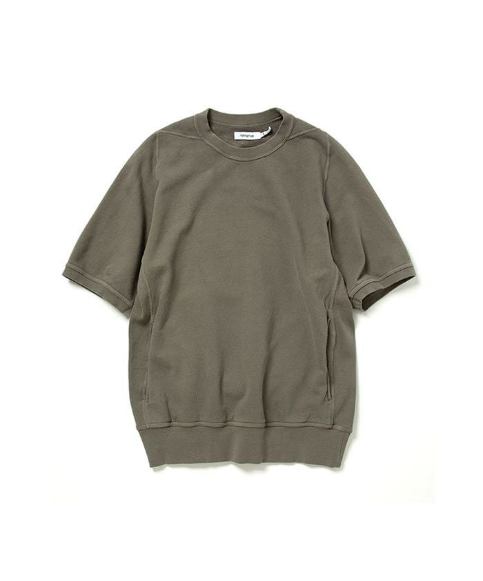 ＜nonnative＞DWELLER S/S CREW PULLOVER COTTON SWEAT OVERDYED