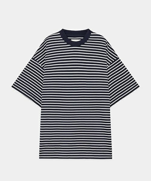 ＜marka ／ MARKAWARE＞ORGANIC PIMA 60//2 STRIPE BOX Tee S/S