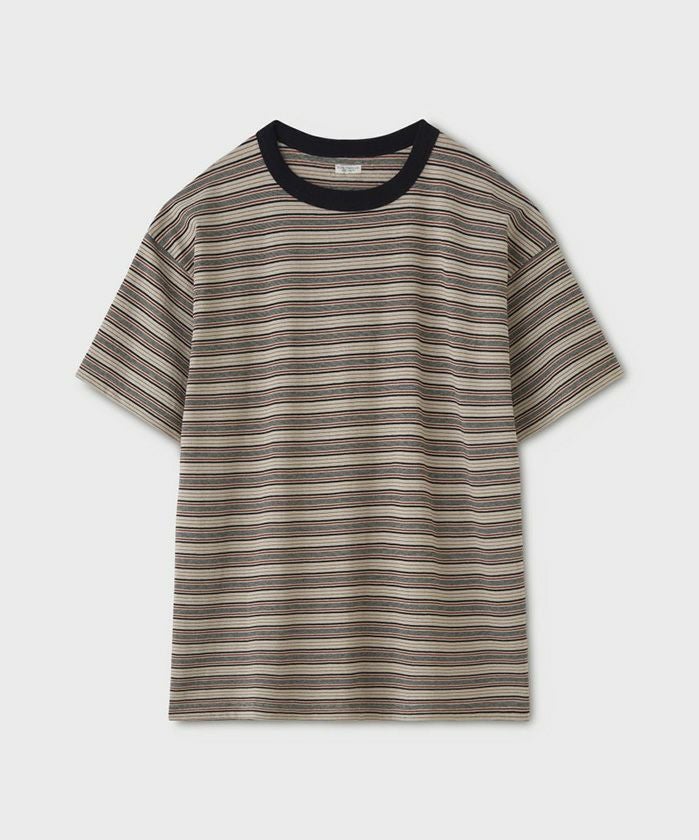 ＜PHIGVEL＞Border Short Sleeve Top
