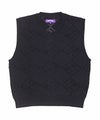 ＜Fucking Awesome＞Letter Square Vest Black
