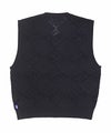 ＜Fucking Awesome＞Letter Square Vest Black