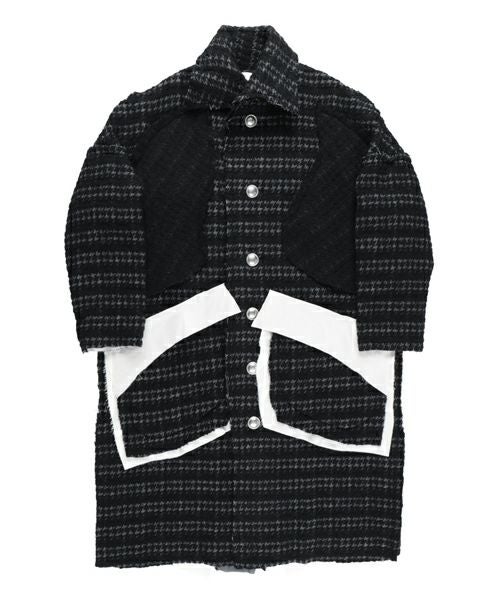 ＜sulvam＞Houndstooth over coat