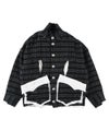 ＜sulvam＞Houndstooth over blouson