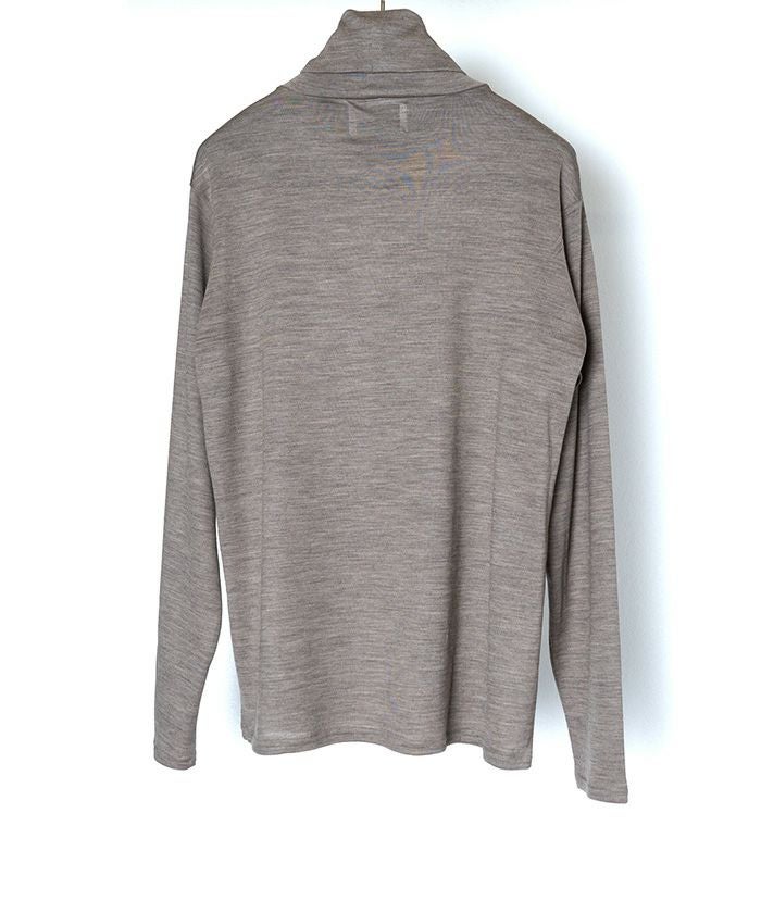 RAINMAKER＞WASHABLE-WOOL HIGH NECK SHIRT | MAKES ONLINE STORE