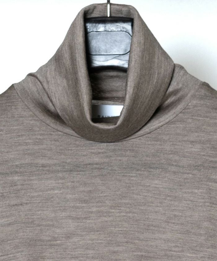 RAINMAKER＞WASHABLE-WOOL HIGH NECK SHIRT | MAKES ONLINE STORE