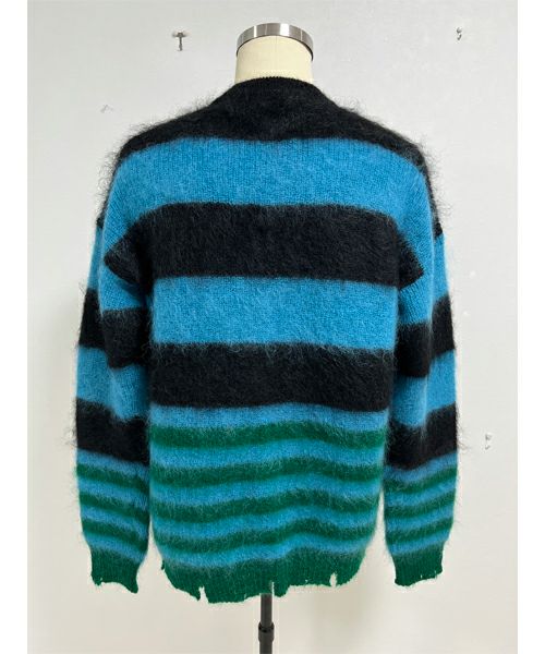 KIDILL＞MOHAIR BORDER KNIT | MAKES ONLINE STORE