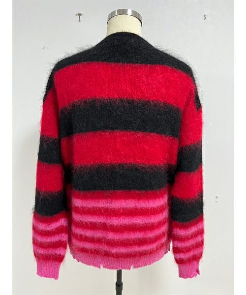 KIDILL＞MOHAIR BORDER KNIT | MAKES ONLINE STORE