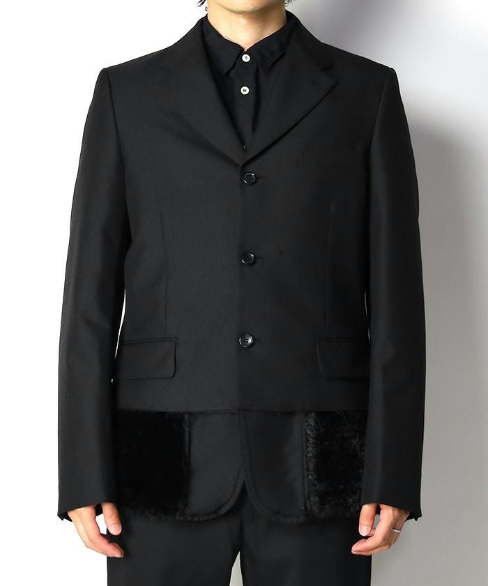 COMME des GARCONS HOMME PLUS＞裾フェイクファー ジャケット | MAKES