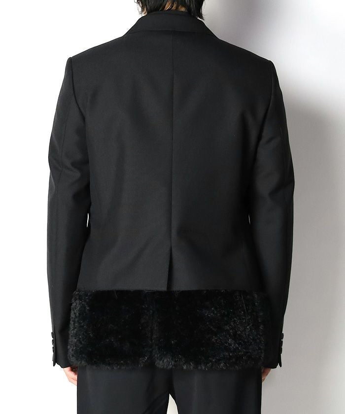 COMME des GARCONS HOMME PLUS＞裾フェイクファー ジャケット | MAKES