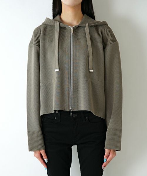 CFCL＞TW MILAN RIB CROPPED HOODIE | MAKES ONLINE STORE
