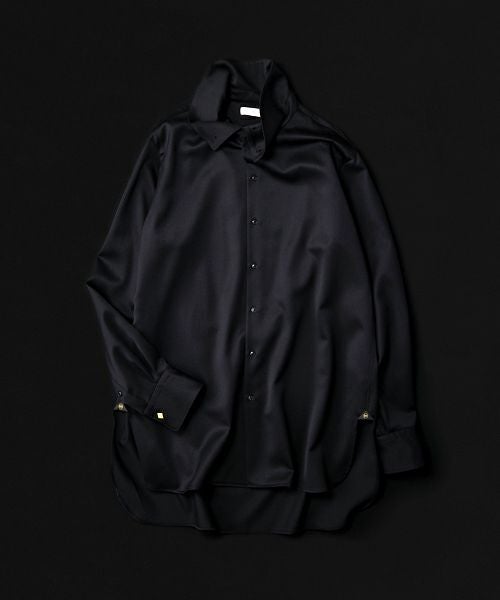 ＜NICENESS＞LAURENCE ハイネックオペラシャツ