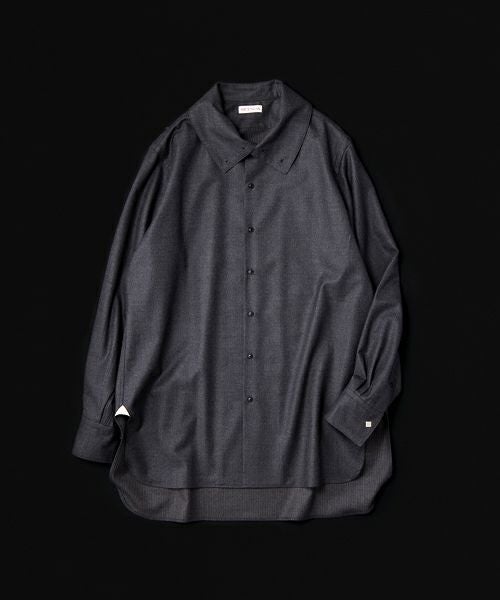 ＜NICENESS＞LAURENCE ハイネックオペラシャツ