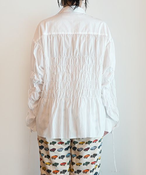 Midorikawa＞Gather Shirt(MID23AW-SH04) | MAKES ONLINE STORE