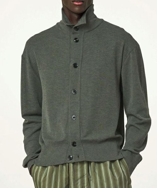 トップス Lemaire convertible collar cardigan M LEMAIRE＞CONVERTIBLE COLLAR CARDIGAN (TO1099LK1011) | MAKES ONLINE