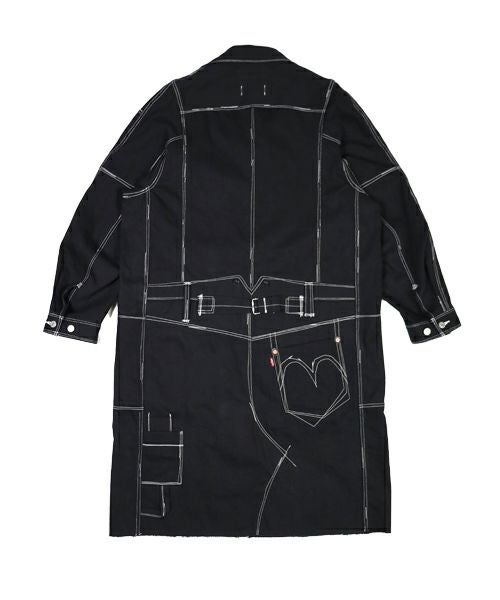 eYe JUNYAWATANABE MAN＞綿デニム Levi's Wネームコート | MAKES
