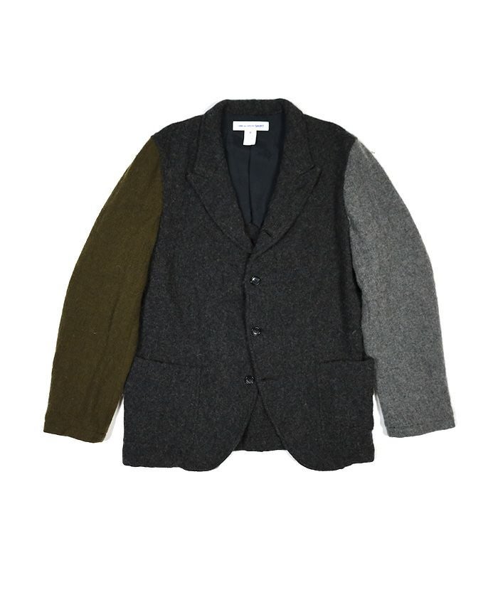 コムデギャルソンシャツ  FL-J004 WOOL NYLON SERGE GARMENT MILLED JACKET ウールナイロンジャケット メンズ M COMMEdesGARCONS SHIRT＞WOOL NYLON SERGE GARMENT MILLED JACKET (FL