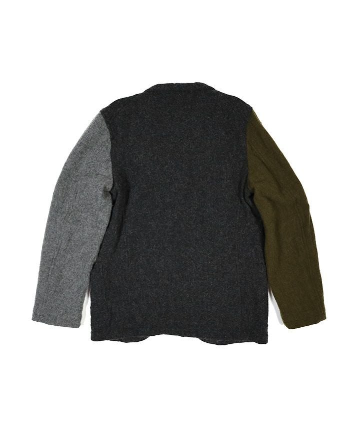 COMMEdesGARCONS SHIRT＞WOOL NYLON SERGE GARMENT MILLED JACKET (FL