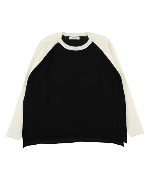 ＜sulvam＞ラグランTニット