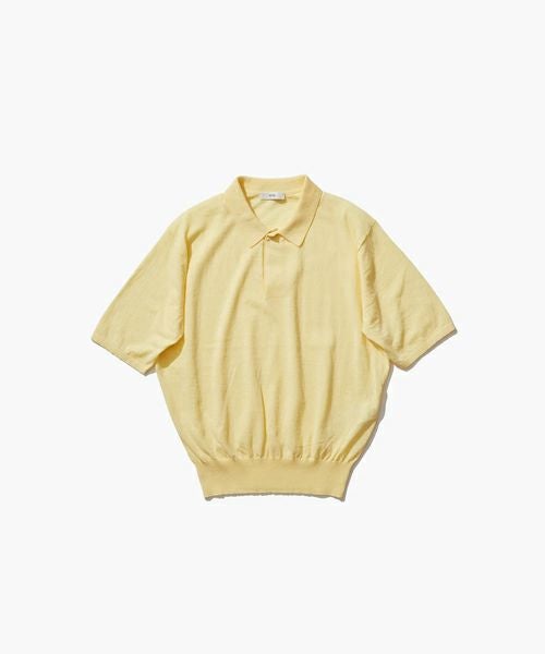 ATON＞RECYCLED FRESCA POLO KNIT | MAKES ONLINE STORE