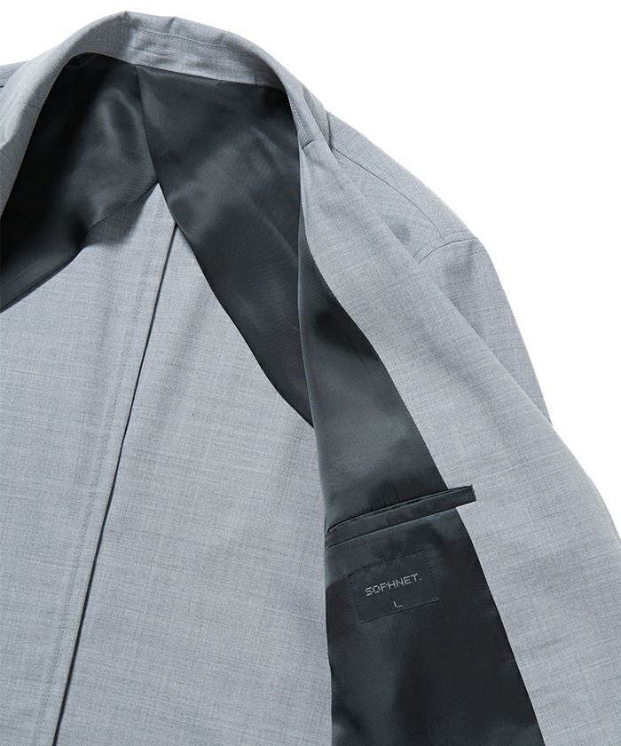 ジャケット・アウター SOPHNET STRETCH WOOL BUTTON JACKET SOPHNET.（ソフネット） ジャケット テーラードジャケット FLANNEL
