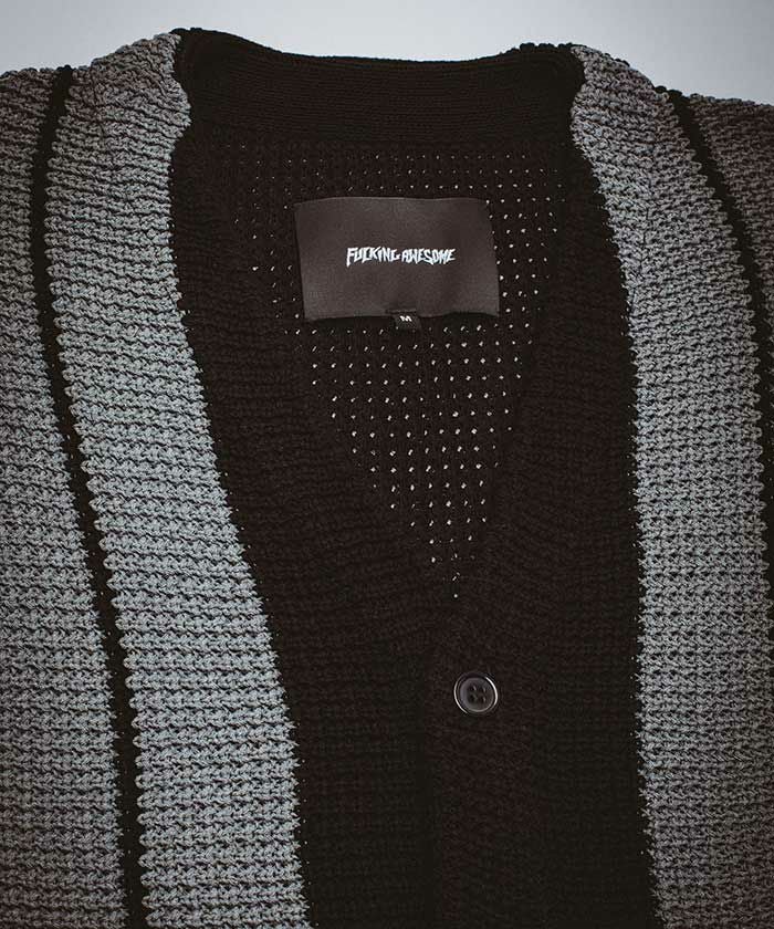 FUCKING AWESOME 23SS カウチンニット　カーディガン Lサイズ Fucking Awesome ファッキングオーサム Heavy Zip Cardigan カウチン