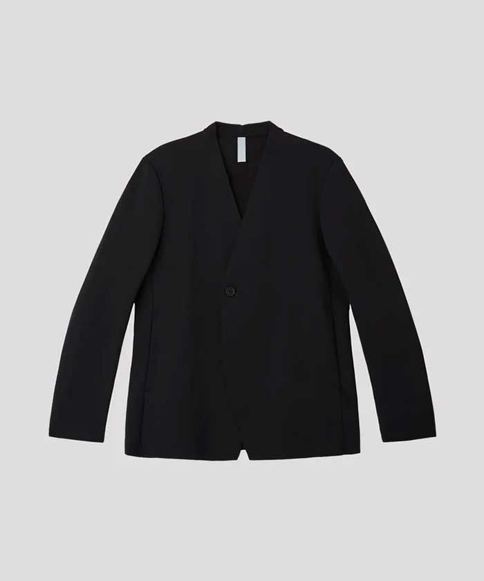 CFCL＞MILAN RIB DOUBLE BREASTED COLLARLESS JACKET | MAKES ONLINE STORE