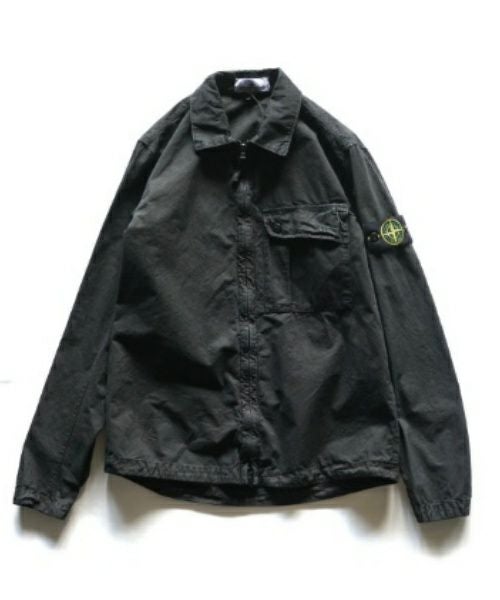 ＜STONE ISLAND＞OLD EFFECT BRUSHED COTTON OVERSHIRT(8015119WN) 【2024SS】