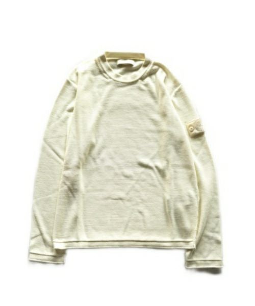 ＜STONE ISLAND＞COTTON CASHMERE SWEATER GHOST PIECES(8015539FA) 【2024SS】