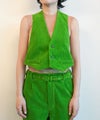 ＜FUMIKA＿UCHIDA＞CORDUROY OPEN BACK WAISTCOAT