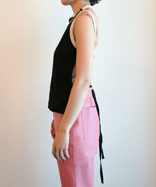 FUMIKA＿UCHIDA＞TRIMMED APRON TEE | MAKES ONLINE STORE