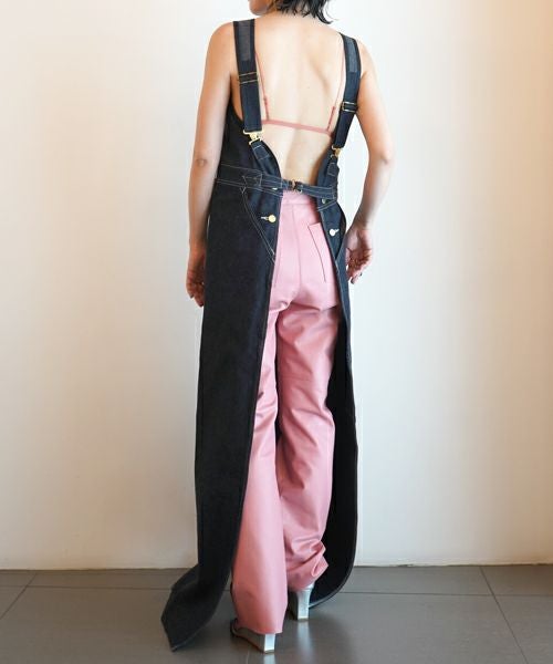 FUMIKA＿UCHIDA＞DENIM OVERALL APRON MIXI DRESS | MAKES ONLINE STORE